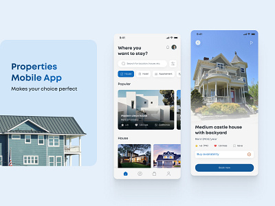 Properties Mobile App Design (UX/UI)