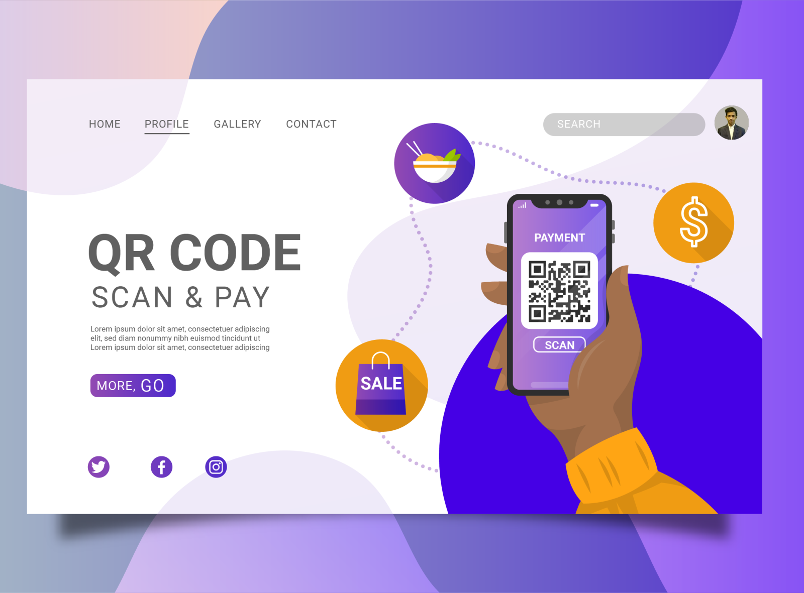 Scan & pay Web by Anshu Thakur on Dribbble