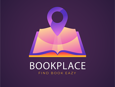 bookplace logo adobe illustrator app branding design flat icon illustration logo minimal mockups