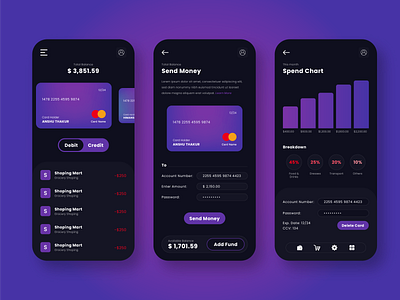 Manage your card App UI/UX adobe illustrator adobexd app design minimal mobile mockups ui ux vector web