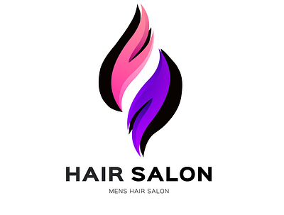 Hair salon logo adobe illustrator branding design illustration logo vector