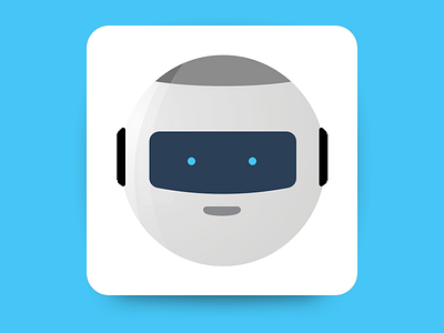 A little robot app android app branding chatbot design flat icon illustration ios ui