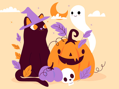 Happy Halloween My 3rd illustration design illustration