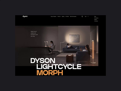 Dyson — corporate website. Product page animation app clean design flat minimal ui ux web website