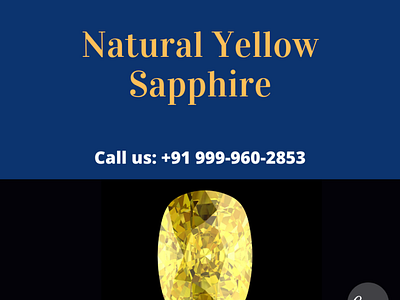 Natural yellow sapphire yellowsapphirestone