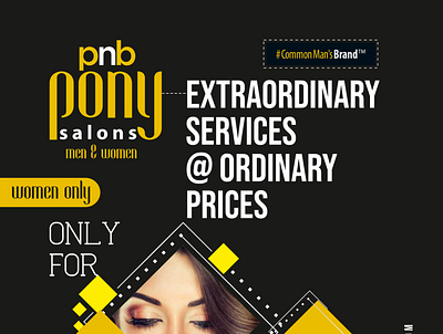 PonySalons - Flyer2 branding design illustration typogaphy