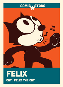 Felix Comic Star comics illustration retro