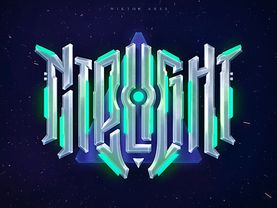 Nitelight design game high style illustration lettering logo logotype music space typography