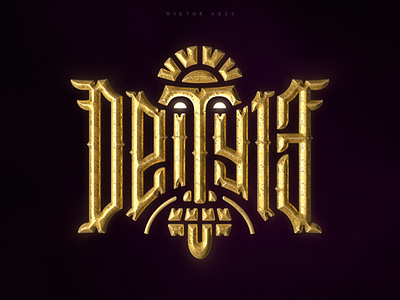 Deity13 aztec design game high-style lettering logo logotype music shaman totem tribe typography