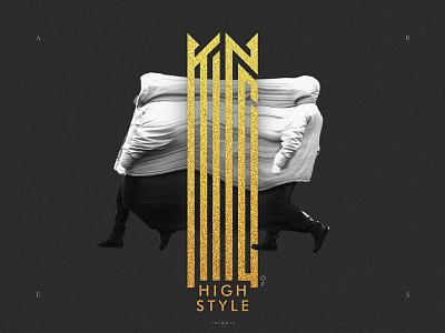 KING of HIGH STYLE condensed high-style king lettering typo typography