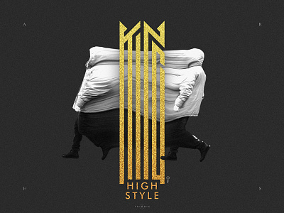 KING of HIGH STYLE condensed high style king lettering typo typography