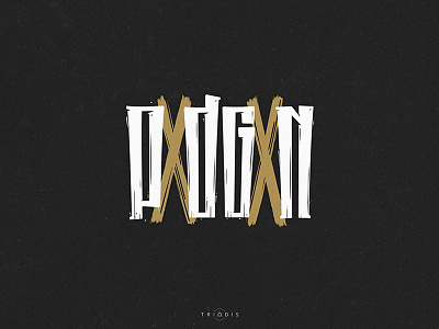 PxDGxN (podgon - bringing) condensed letter lettering music rap typography