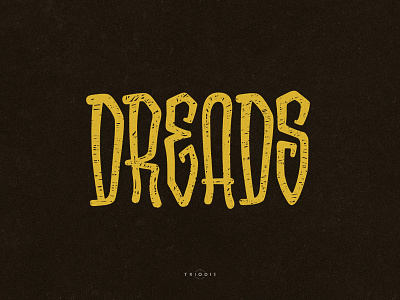 Dreads condensed dreads high style lettering typography