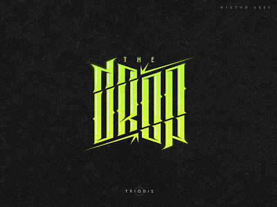Drop condensed drop high style lettering music typography