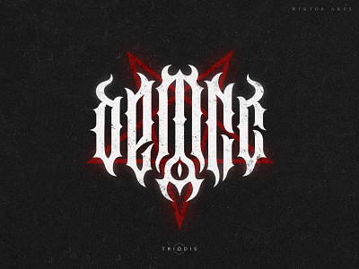 Demonic 👹 high style letterin logo logotype typography