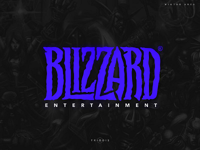 rebranding the "Blizzard" logo fel high style legends letterin logo logotype typography