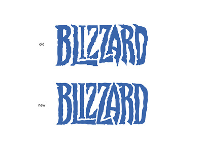 rebranding the "Blizzard" logo