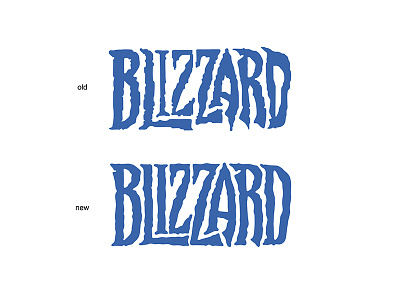 rebranding the "Blizzard" logo fe high style legends letterin logo logotype typography