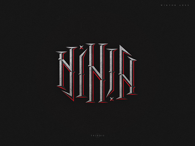 ambigramma - Ninja ambigramma high style legends letterin logo ninja typography