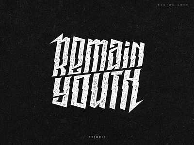 Remain youth clothing high style letterin logo logotype t shirt typography