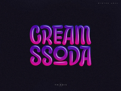 Cream ssoda game gamelogo high style letterin logo logotype music twitch typography