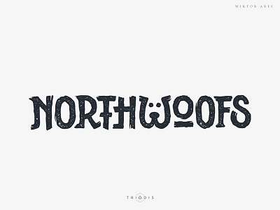 Northwoofs dog game high style letterin logo logotype typography