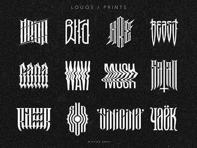 Lettering / Logo / Prints by Wiktor Ares on Dribbble