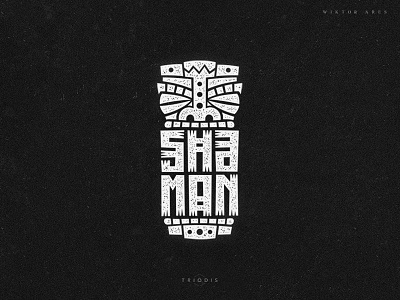 Shaman african clothing game gamelogo high style lettering logo logotype mask music musiclogo shaman tshirt typography