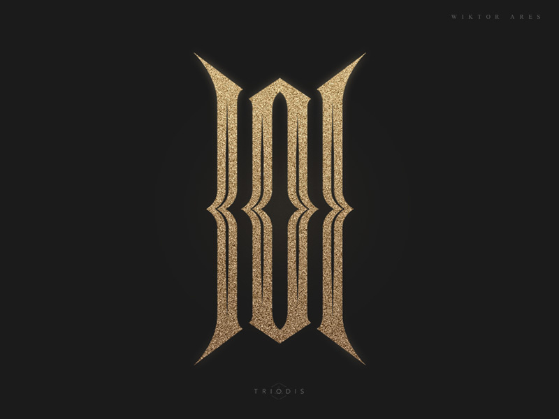 LOL wiktor ares logo logotype high-style lettering typography