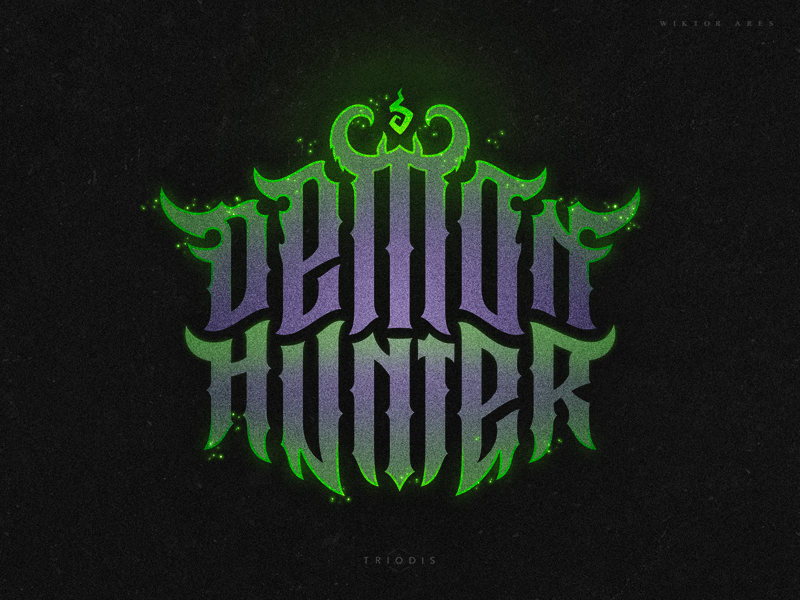 Demon Hunter By Wiktor Ares On Dribbble - roblox apparel design by havoc on dribbble