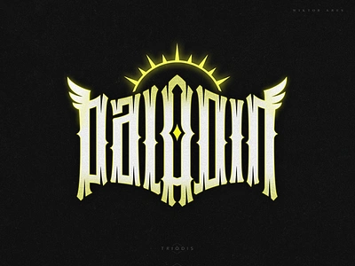 Paladin game high style lettering logo logotype music tshirt typography warcraft wiktor ares worldofwarcraft wow