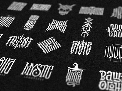 Logo design clothing game high style lettering logo logodesign logotype music tshirt typography wiktor ares