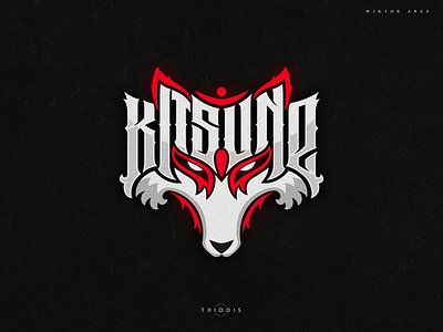 Kitsune clothing game high style lettering logo logotype music tshirt typography wiktor ares