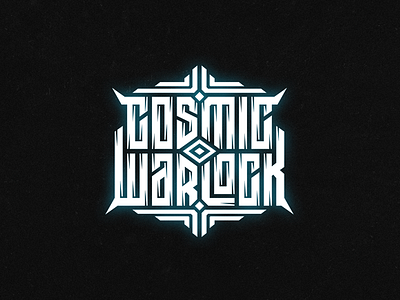 Cosmic warlock clothing game high style lettering logo logotype music tshirt typography wiktor ares