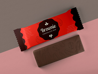 Brownie Chocolate Bar - Product Label Designing design label design label packaging product labels product label design product labels