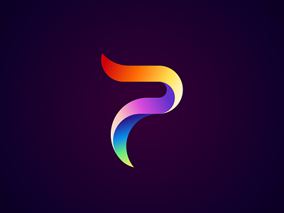 PROCREATE icon – letter p logo concept logo