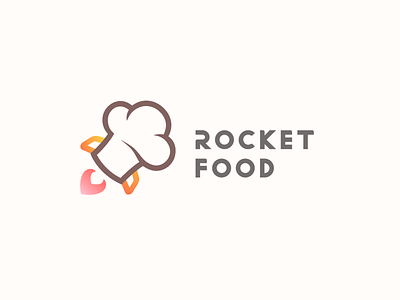 Rocket food design illustration logo vector