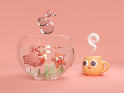 Fishbowl 3d art design