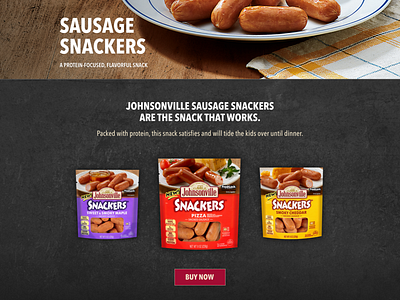 Snackers & Strips Landing Pages