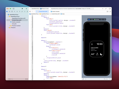 Apple Watch face in SwiftUI apple dev development ios swift swiftui watch