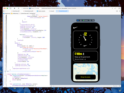 Nike Running App in SwiftUI
