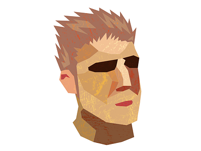 Low Poly Self Portrait low poly portrait self