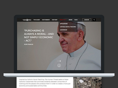 Human Thread Campaign bootstrap church prayer responsive website wordpress