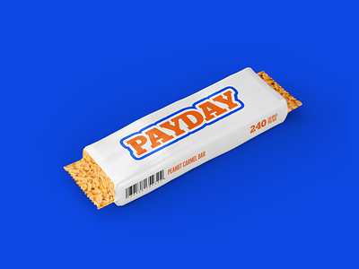 Payday Re-design candy chocolate bar dribbbleweeklywarmup nuts payday wrapper