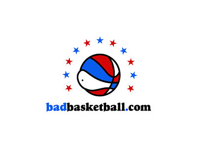 Bad Basketball logo aba ball basketball dribbble logo nba oldschool retro stars