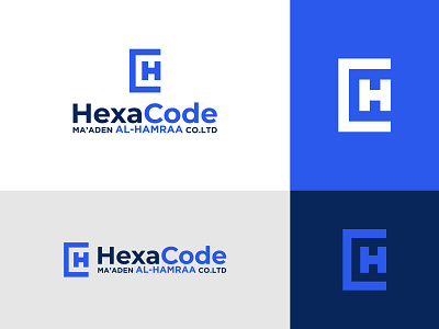 HexaCode ( H + C ) Letter logo Mark 2d abstract logo bold brand branding business clean clever colorful company computer graphicdesign icon identity illustration illustrator logo logodesign minimal typography