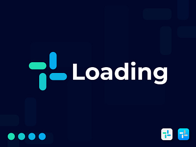 Premium Branding "Loading" Logo Design 2d abstract logo bold brand branding business clean clever colorful company computer graphicdesign icon identity illustration illustrator logo logodesign minimal typography