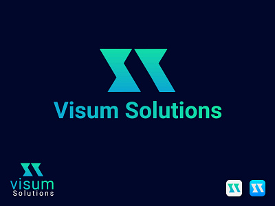 Visum Solutions Company, (S + V ) Letter logo Mark