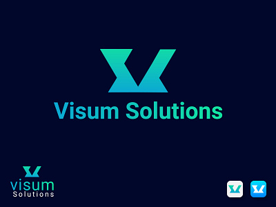 Visum Solutions Company, (S + V ) Letter logo Mark