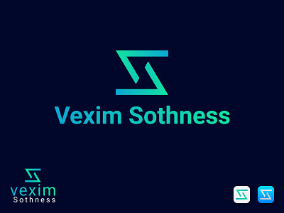 Visum Solutions Company, (S + V ) Letter logo Mark